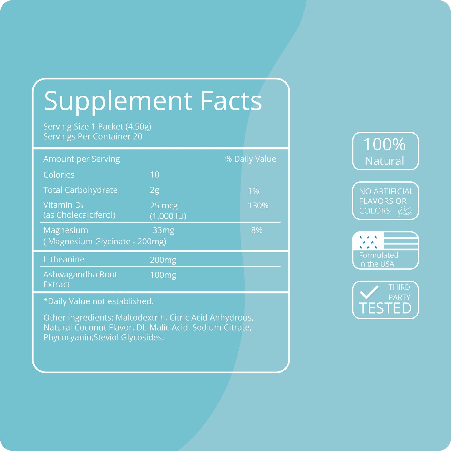 DrinkWellora™ Dailycalm Drink Mix