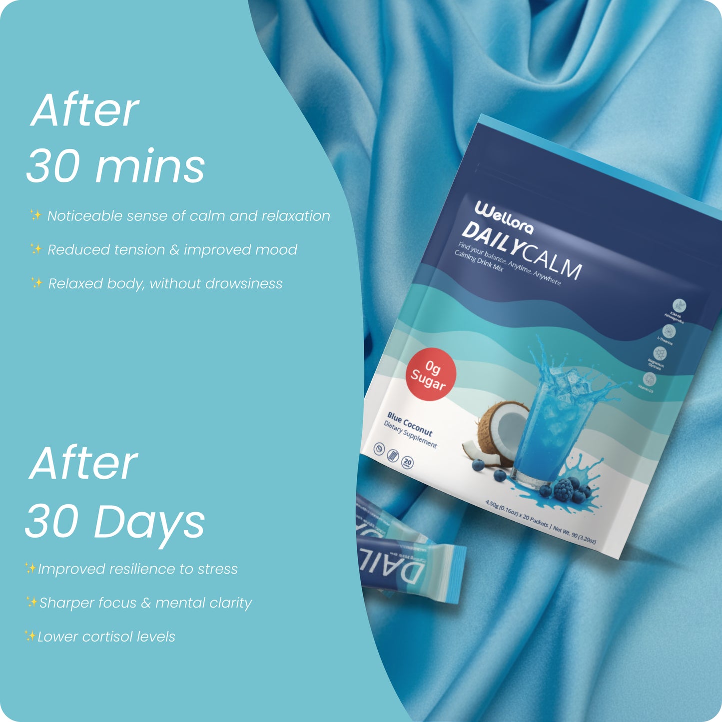 DrinkWellora™ Dailycalm Drink Mix